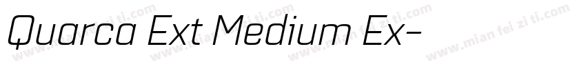 Quarca Ext Medium Ex字体转换